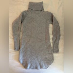Wilfred Free Light Grey Turtleneck Sweater Dress